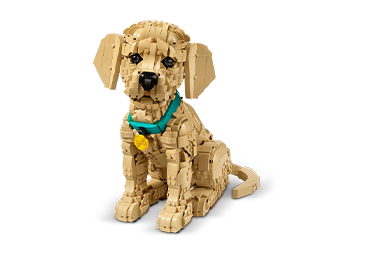 Cucciolo di golden retriever LEGO